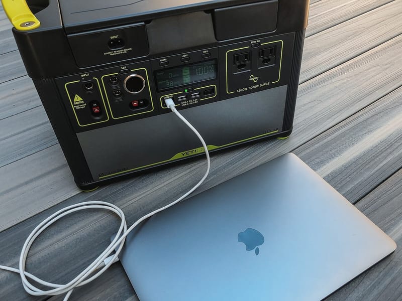A portable battery power station